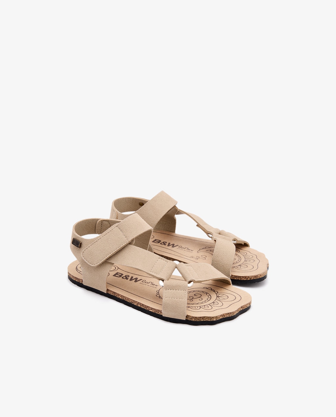 Sandalias abiertas de niña barefoot goflex B&W - Conguitos - Beige Beige-2
