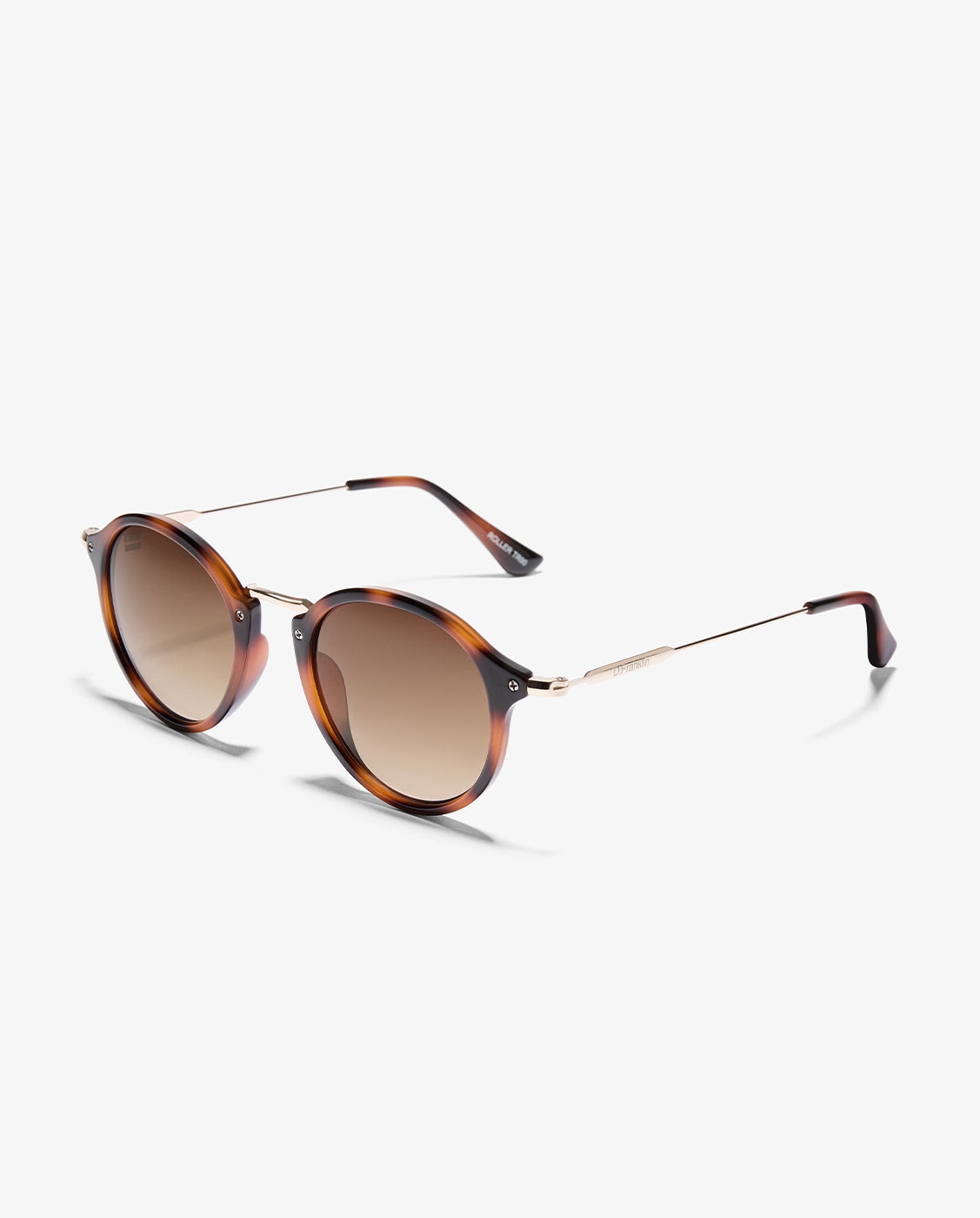 Gafas de sol unisex con forma redonda roller tr90 - D.Franklin - Marrón claro Marrón claro-3