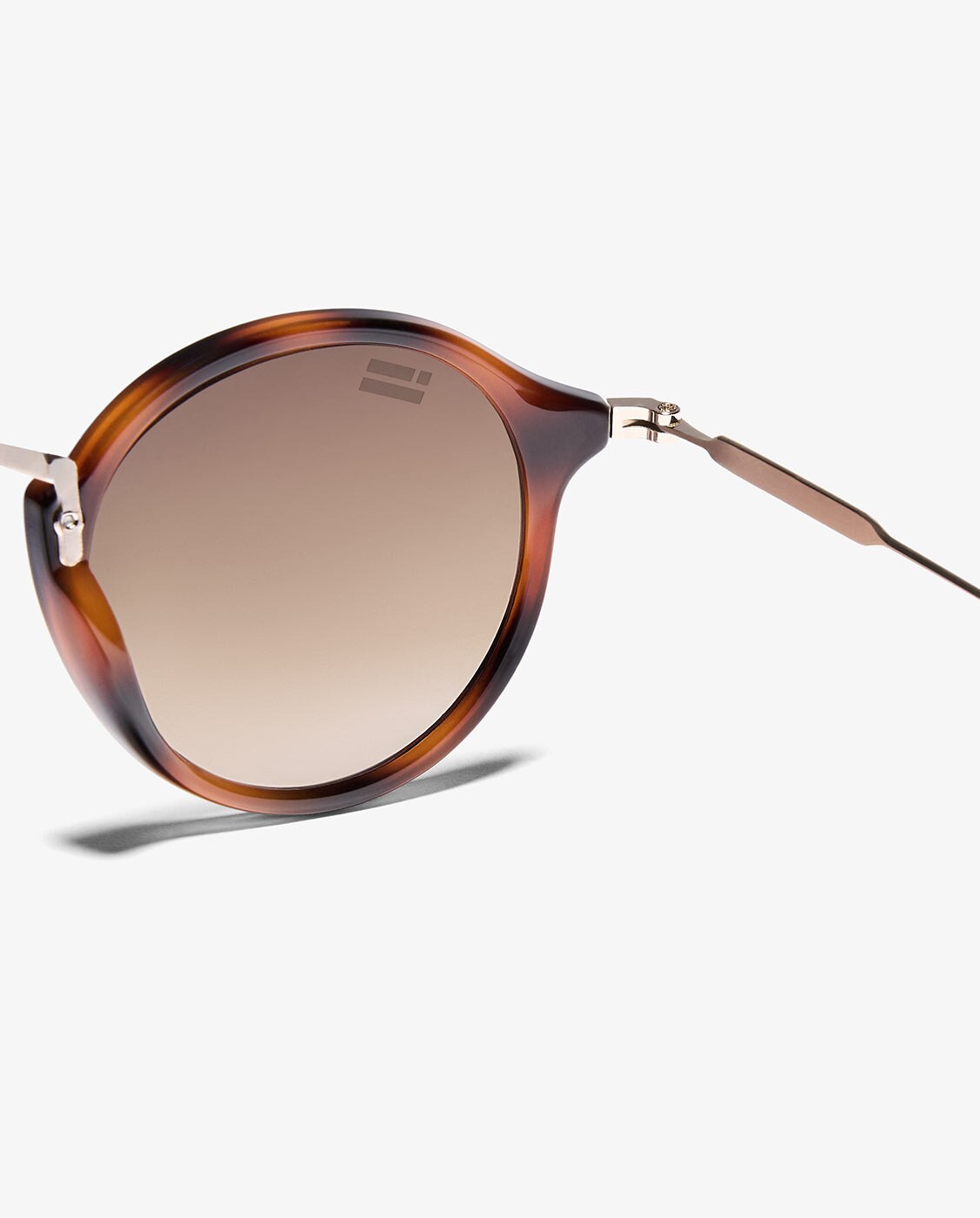 Gafas de sol unisex con forma redonda roller tr90 - D.Franklin - Marrón claro Marrón claro-4