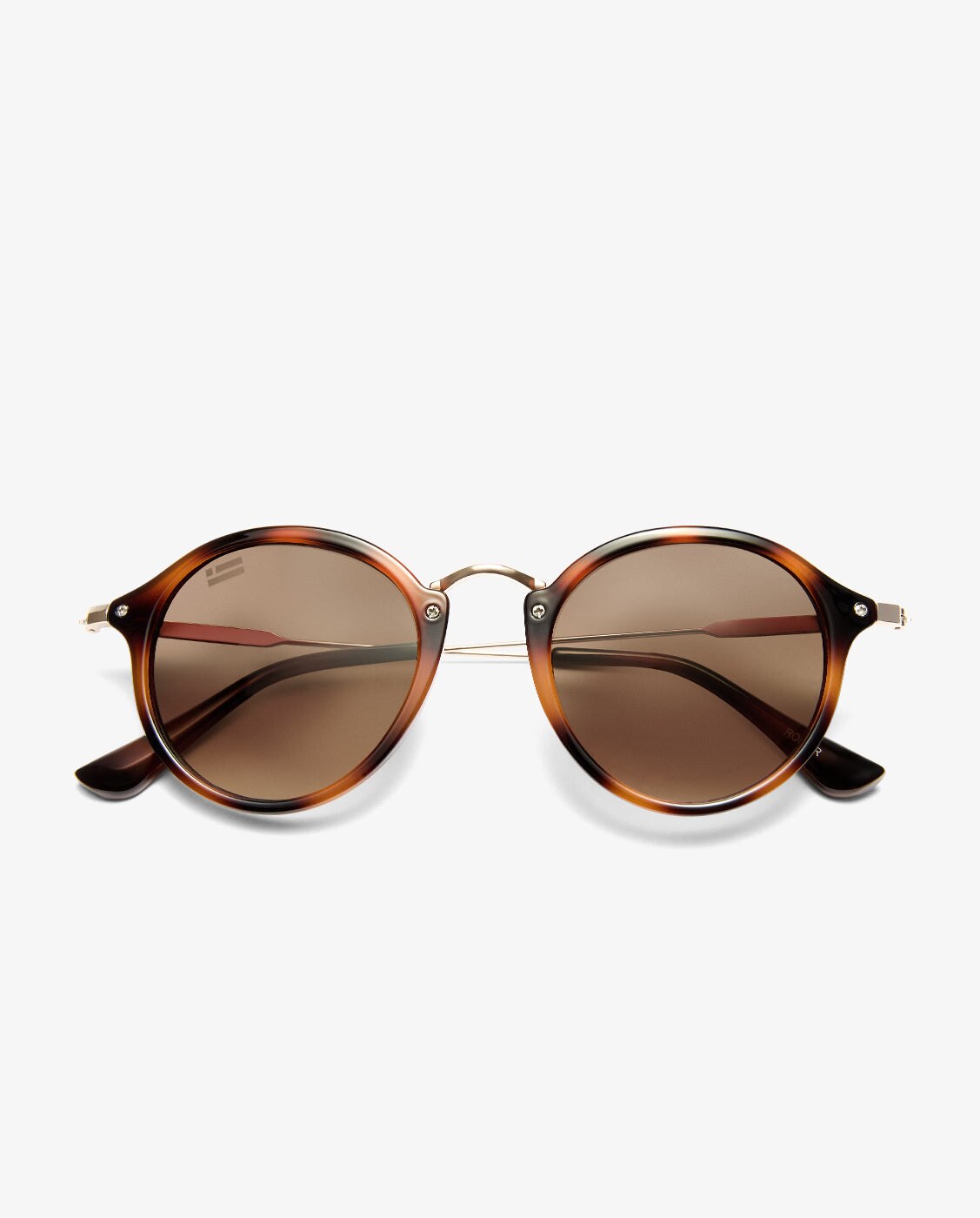 Gafas de sol unisex con forma redonda roller tr90 - D.Franklin - Marrón claro Marrón claro-5
