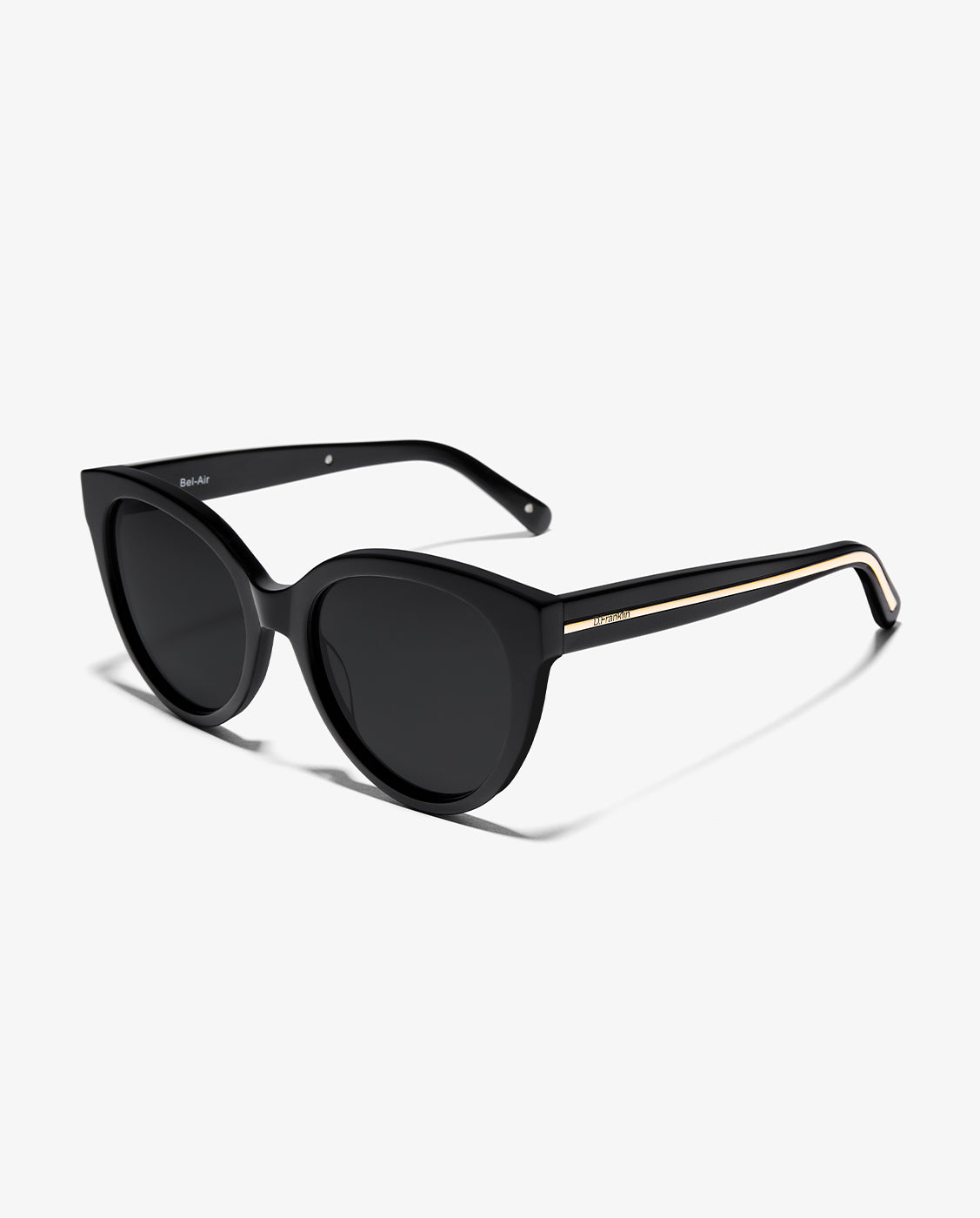 Gafas de sol de mujer con forma redonda bel-air - D.Franklin - Negro Negro-3