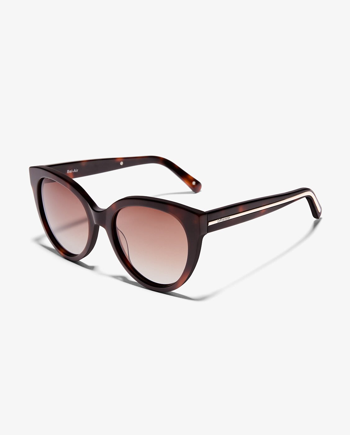Gafas de sol unisex con forma redonda bel-air - D.Franklin - Marrón Marrón-3