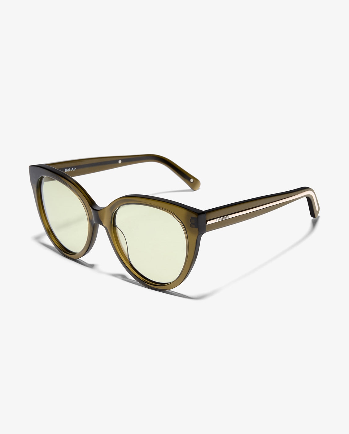 Gafas de sol de mujer con forma redonda bel-air - D.Franklin - Verde Verde-3