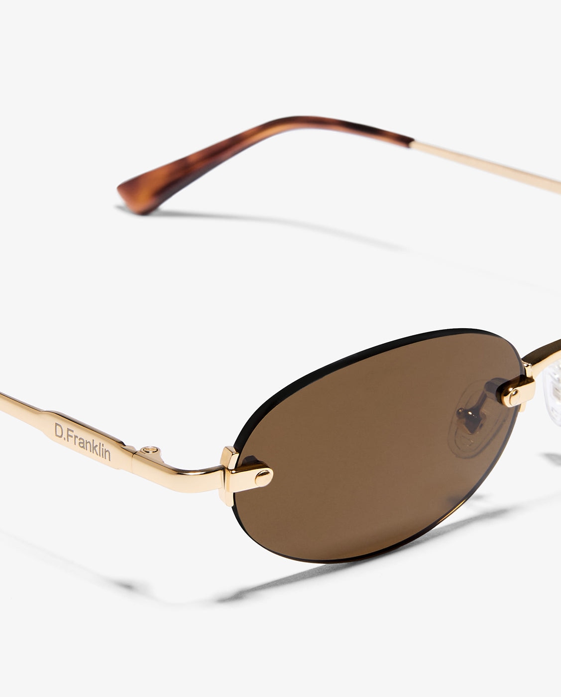 Gafas de sol unisex con forma ovalada smith oval - D.Franklin - Marrón Marrón-2