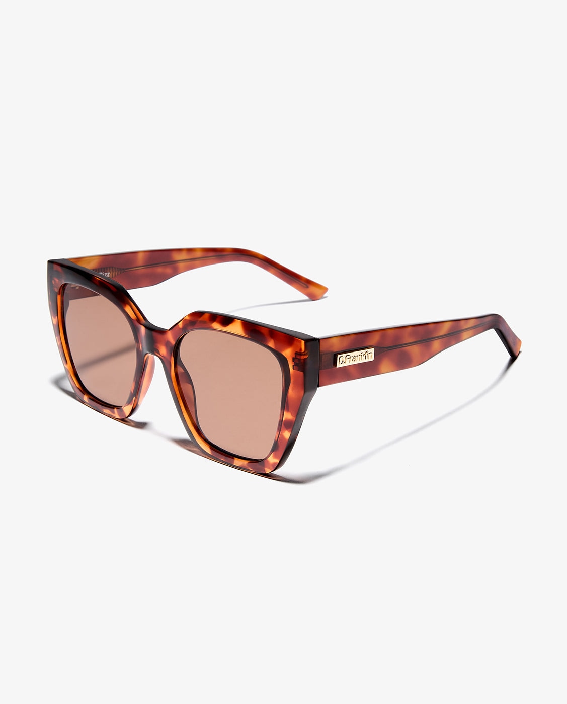 Gafas de sol de mujer con forma cuadrada rizz dark - D.Franklin - Marrón Marrón-3