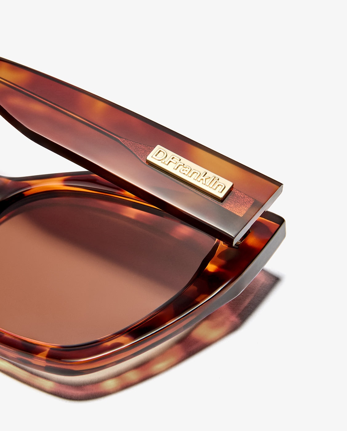 Gafas de sol de mujer con forma cuadrada rizz dark - D.Franklin - Marrón Marrón-4