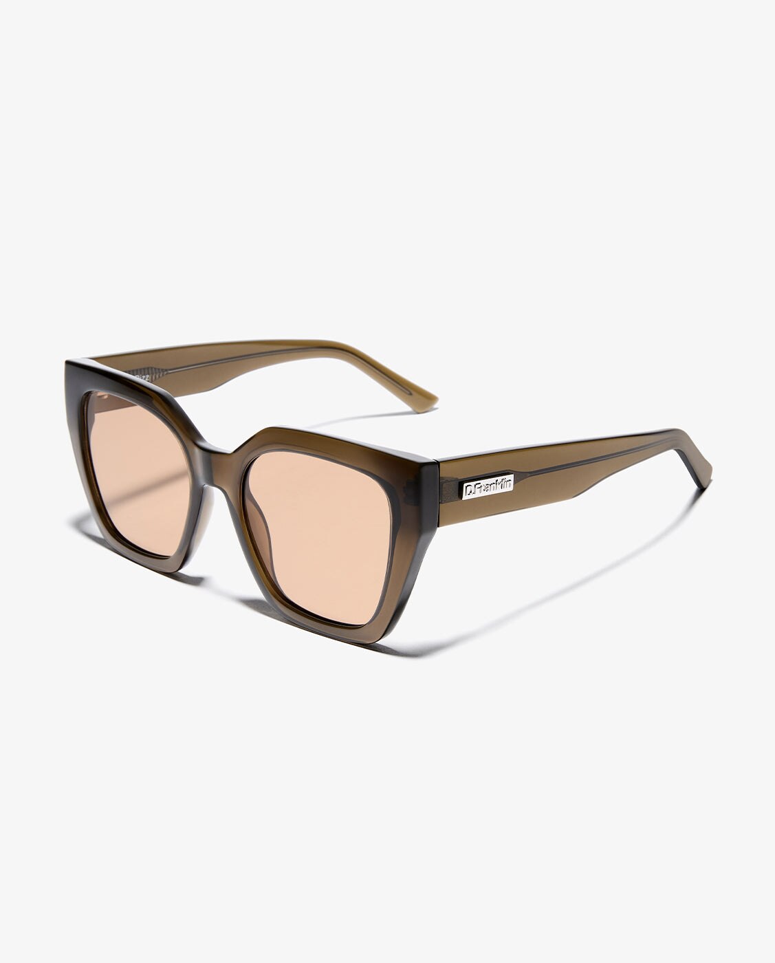 Gafas de sol de mujer con forma cuadrada rizz dark - D.Franklin - Verde Verde-3