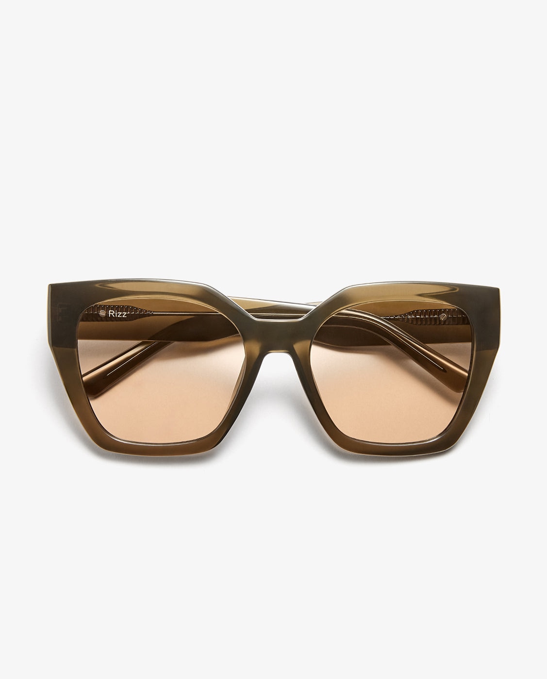 Gafas de sol de mujer con forma cuadrada rizz dark - D.Franklin - Verde Verde-5
