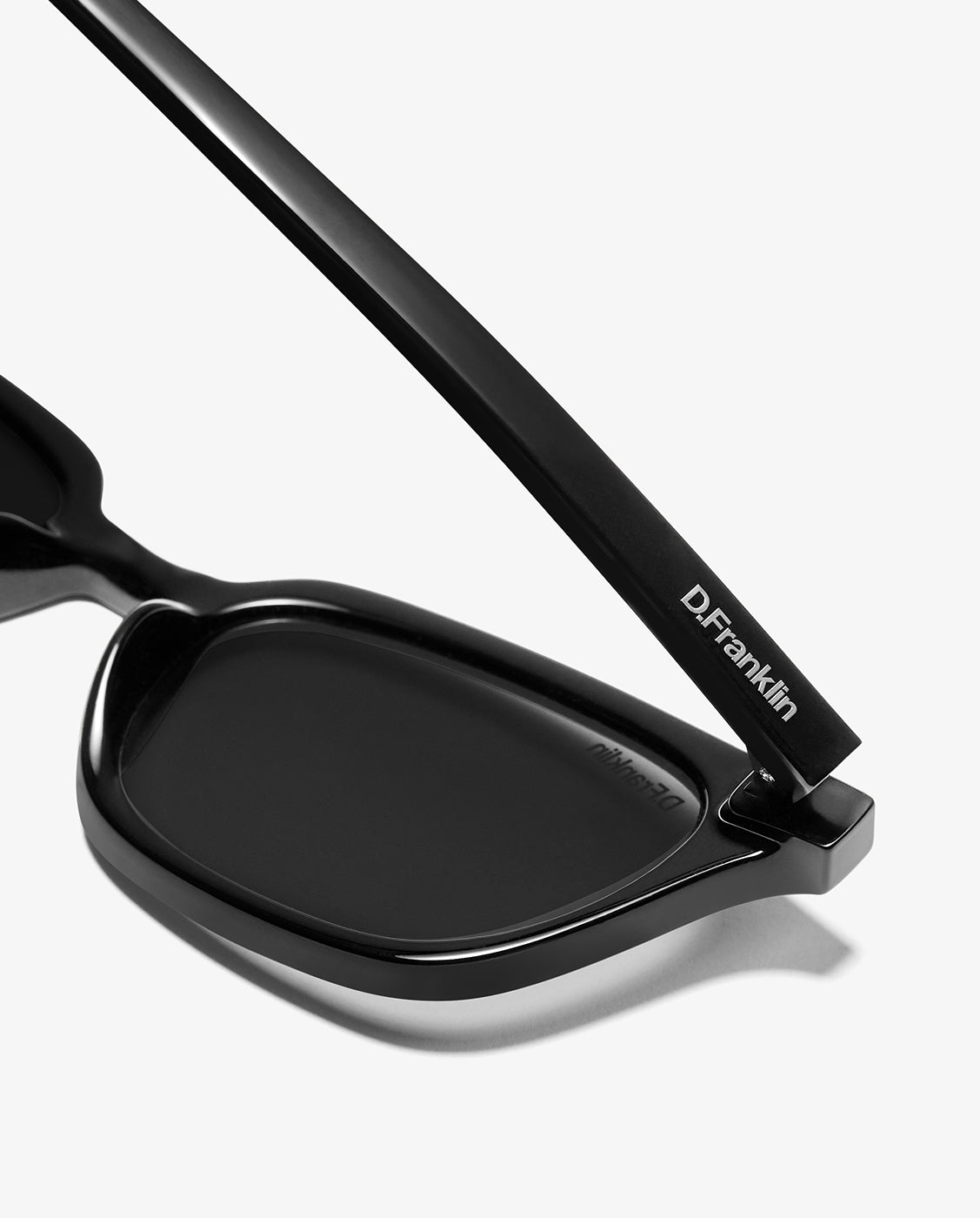Gafas de sol unisex con forma rectangular hackney amber tort - D.Franklin - Negro Negro-4