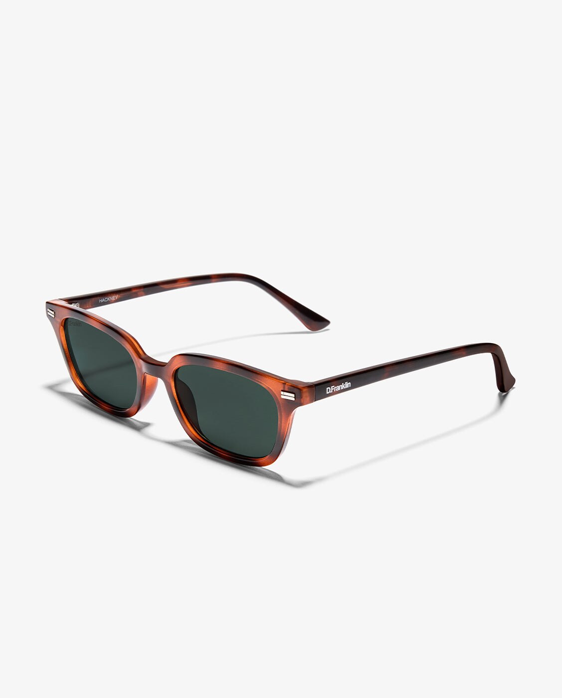 Gafas de sol unisex con forma rectangular hackney amber tort - D.Franklin - Marrón claro Marrón claro-3