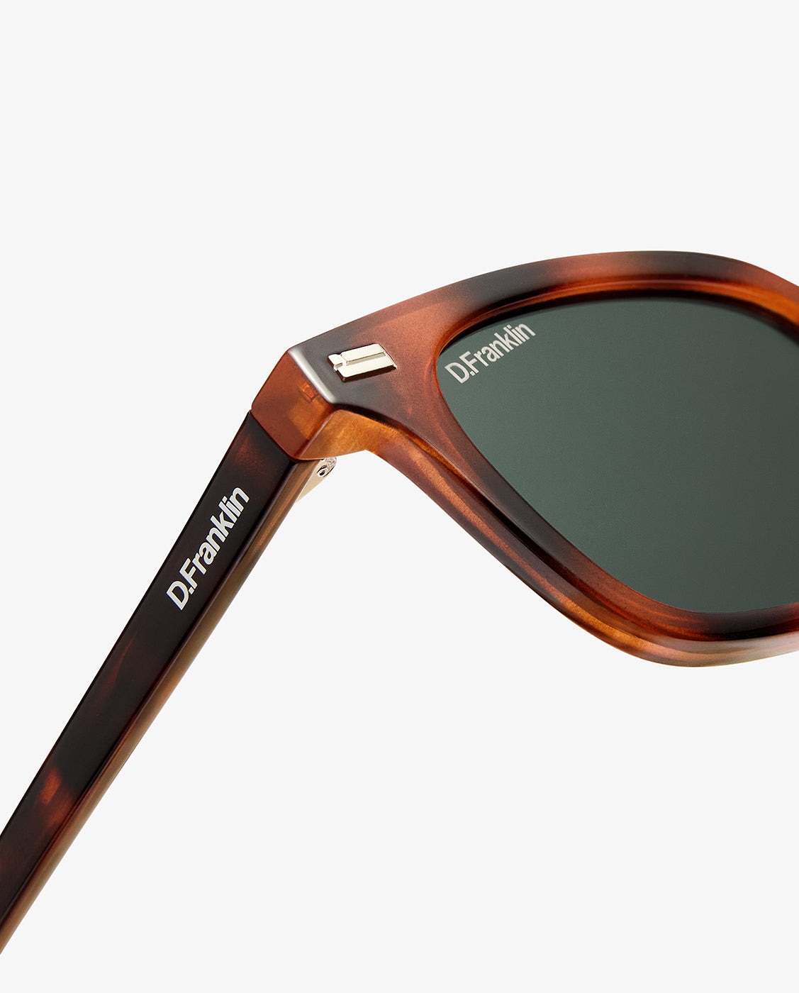 Gafas de sol unisex con forma rectangular hackney amber tort - D.Franklin - Marrón claro Marrón claro-2