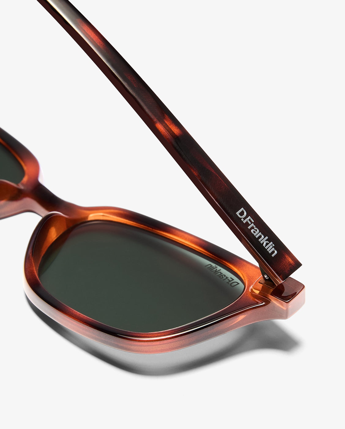 Gafas de sol unisex con forma rectangular hackney amber tort - D.Franklin - Marrón claro Marrón claro-4