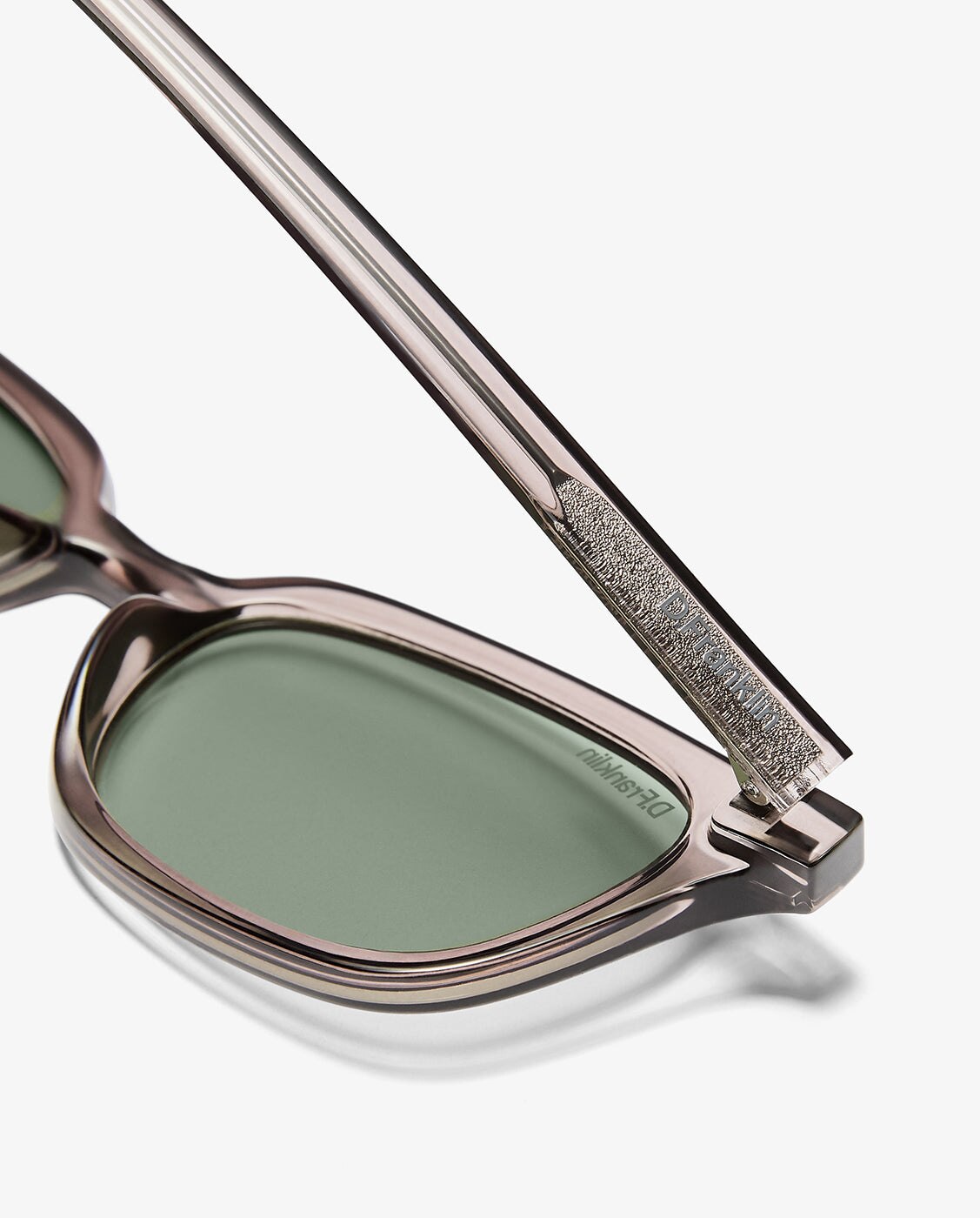 Gafas de sol unisex con forma rectangular hackney amber tort - D.Franklin - Gris Gris-4