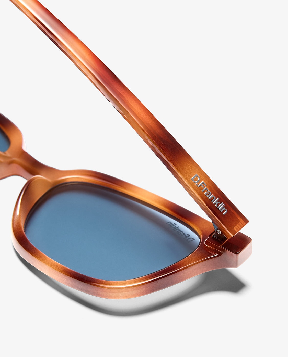 Gafas de sol unisex con forma rectangular hackney amber tort - D.Franklin - Ámbar Ámbar-4