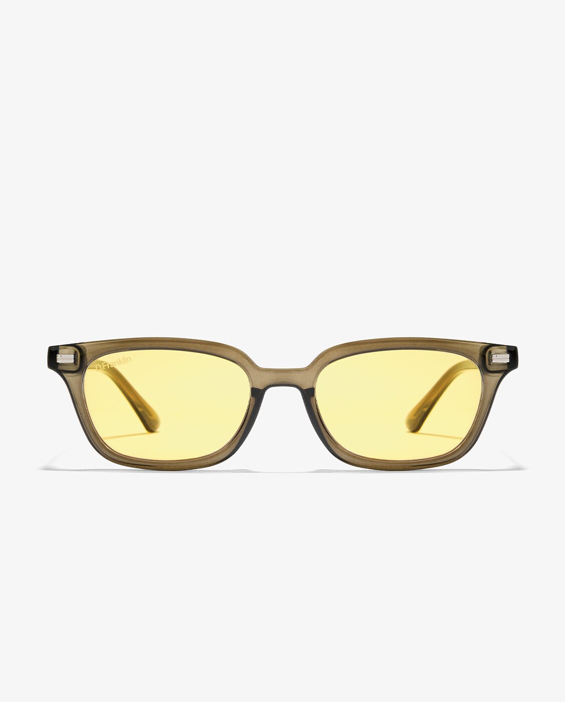 Gafas de sol unisex con forma rectangular hackney amber tort - D.Franklin - Verde Verde-1
