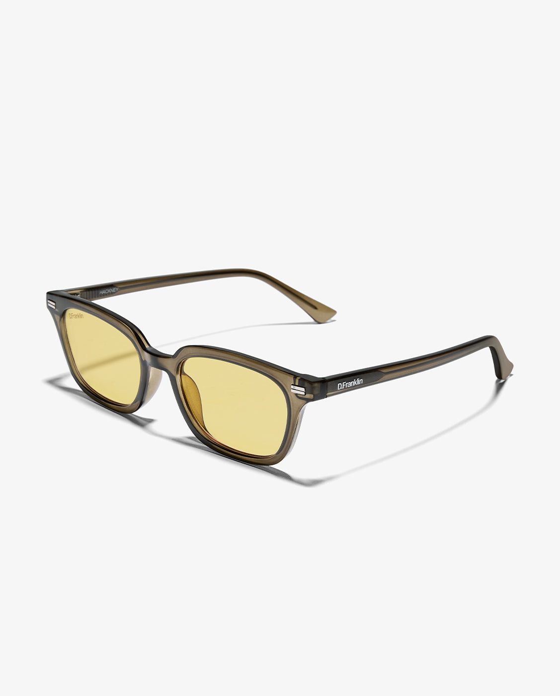 Gafas de sol unisex con forma rectangular hackney amber tort - D.Franklin - Verde Verde-3