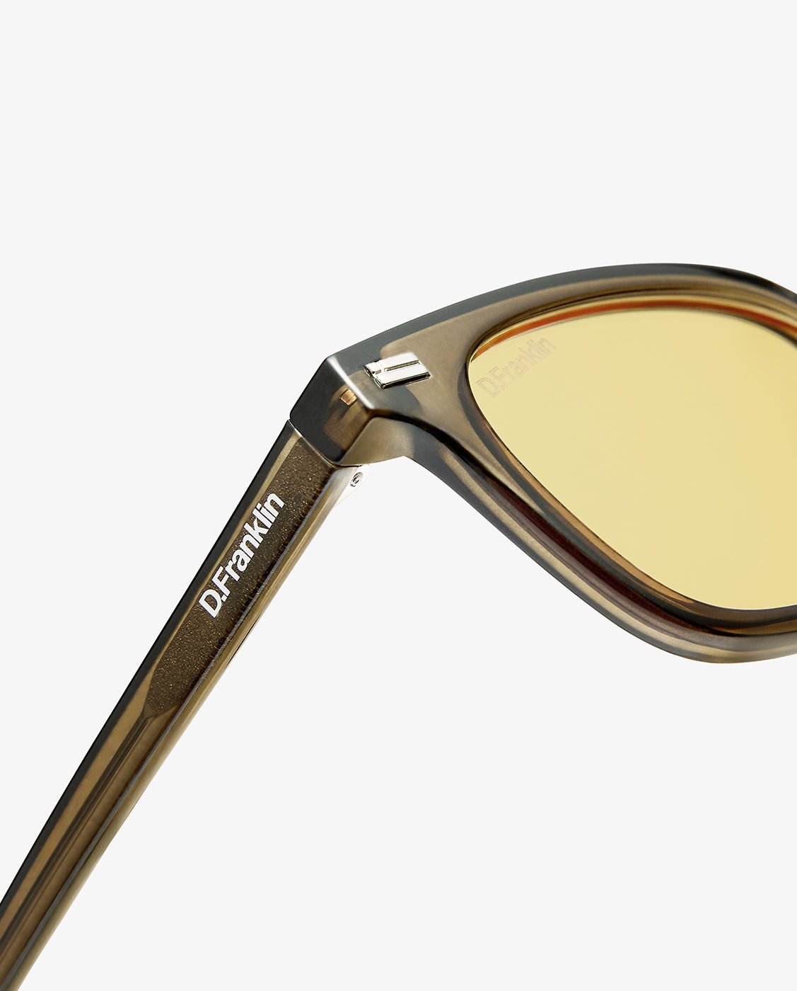 Gafas de sol unisex con forma rectangular hackney amber tort - D.Franklin - Verde Verde-2