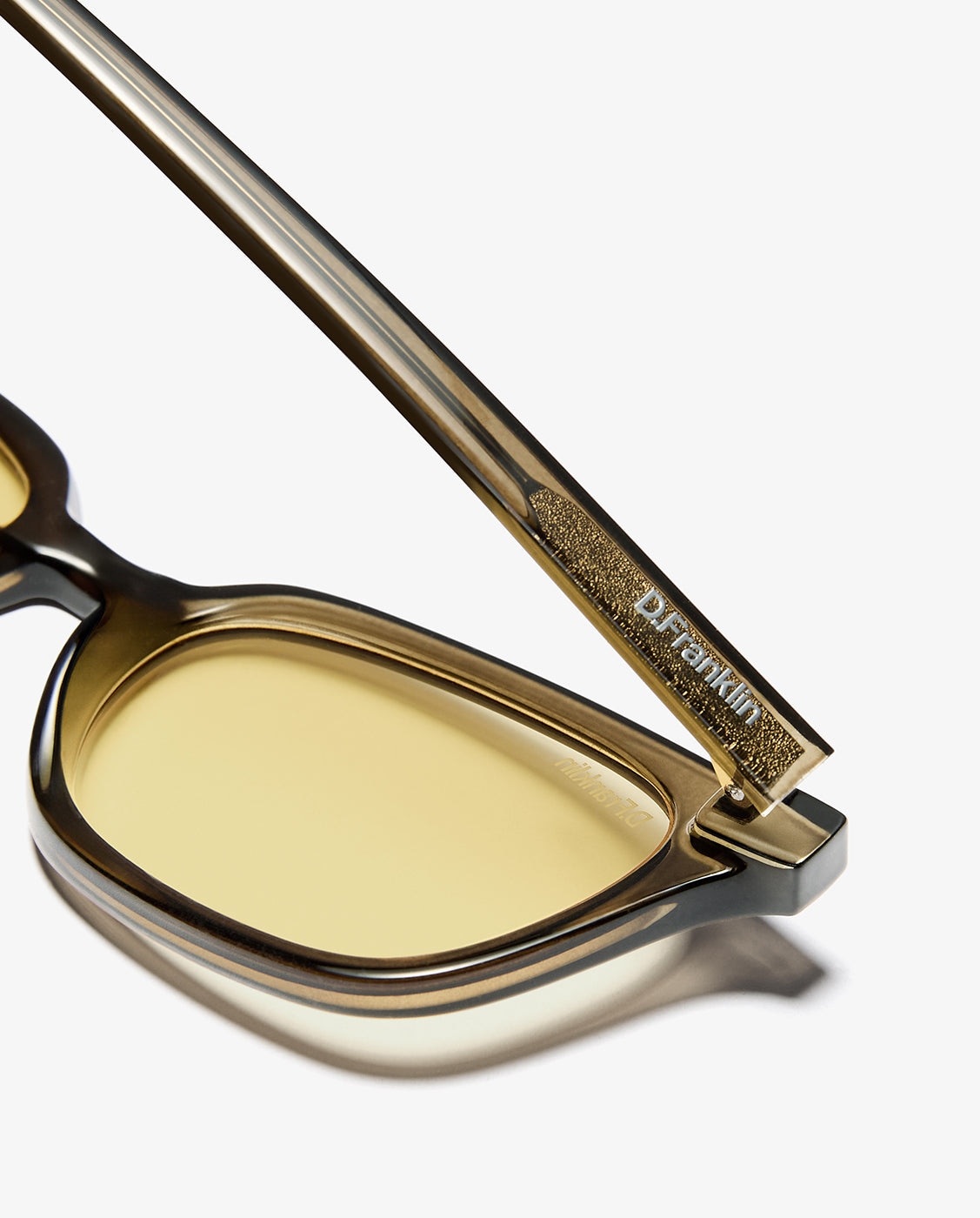 Gafas de sol unisex con forma rectangular hackney amber tort - D.Franklin - Verde Verde-4