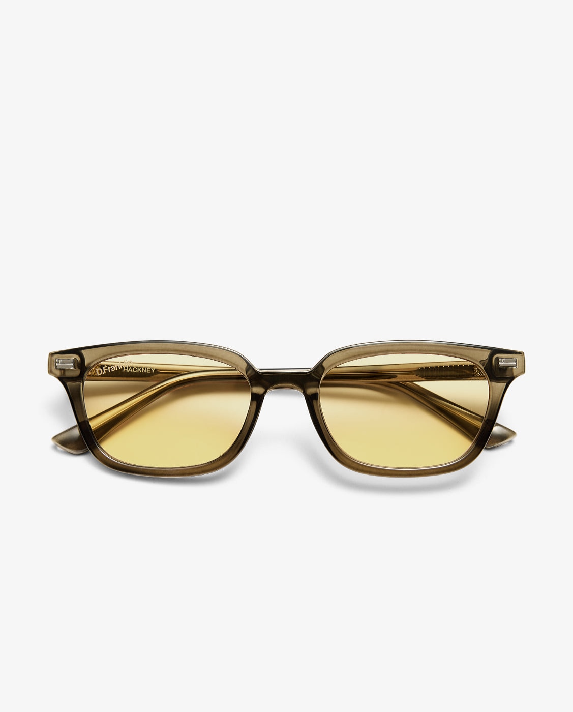 Gafas de sol unisex con forma rectangular hackney amber tort - D.Franklin - Verde Verde-5