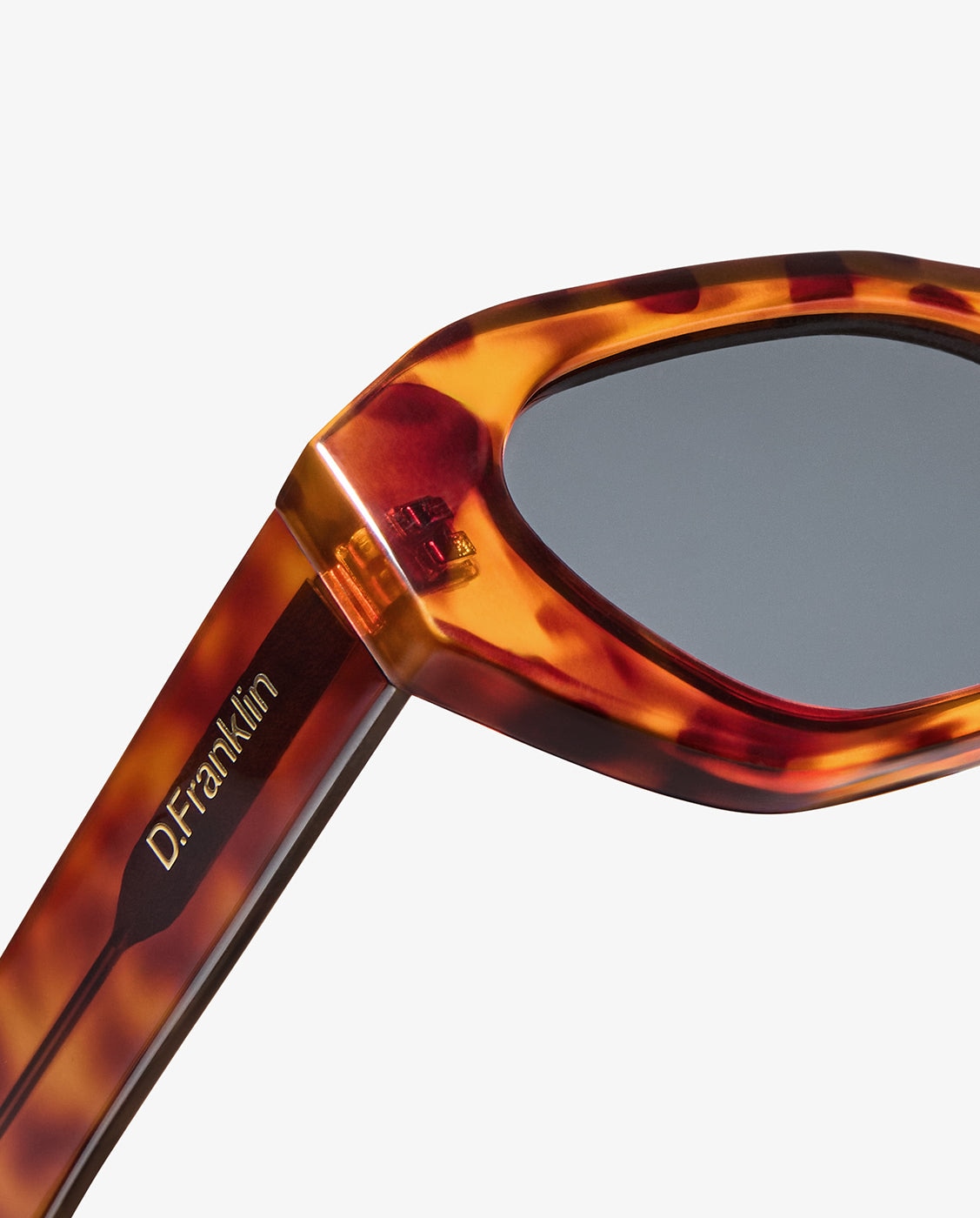 Gafas de sol de mujer con forma rectangular meike - D.Franklin - Marrón claro Marrón claro-4