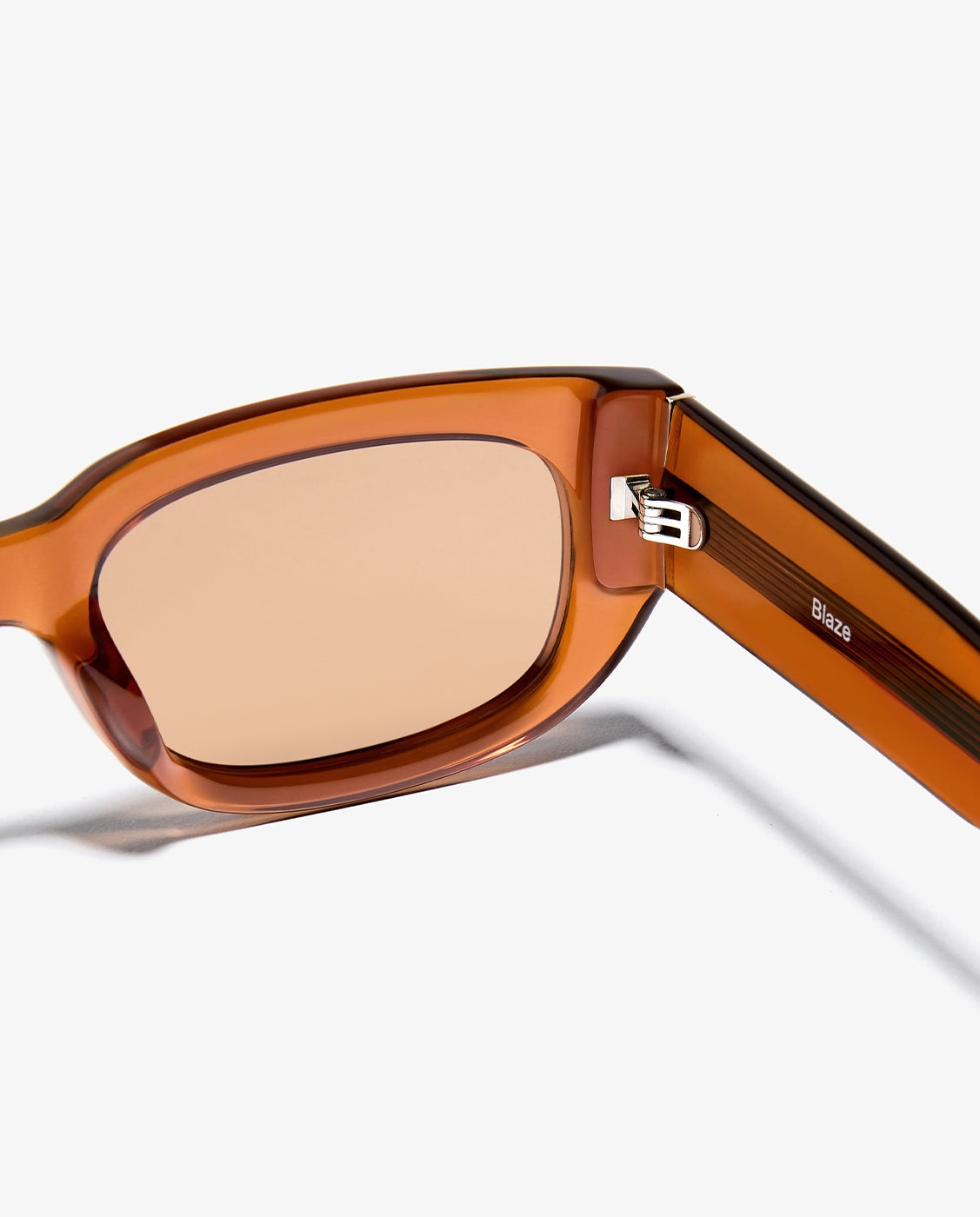 Gafas de sol unisex con forma rectangular blaze - D.Franklin - Marrón Marrón-4