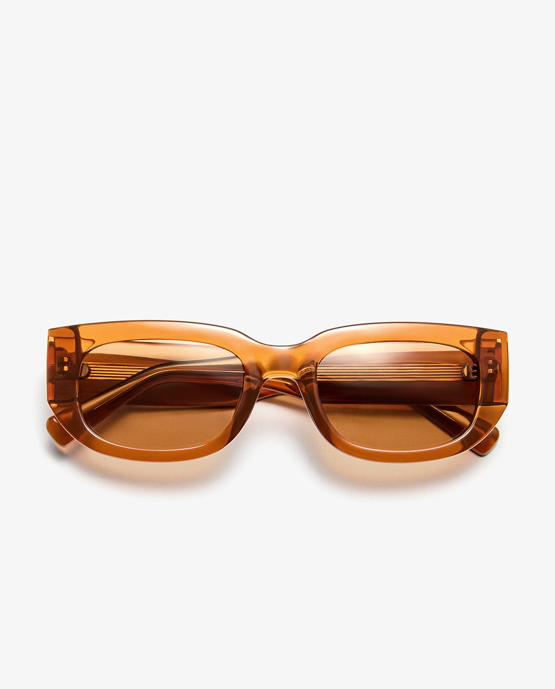 Gafas de sol unisex con forma rectangular blaze - D.Franklin - Marrón Marrón-5