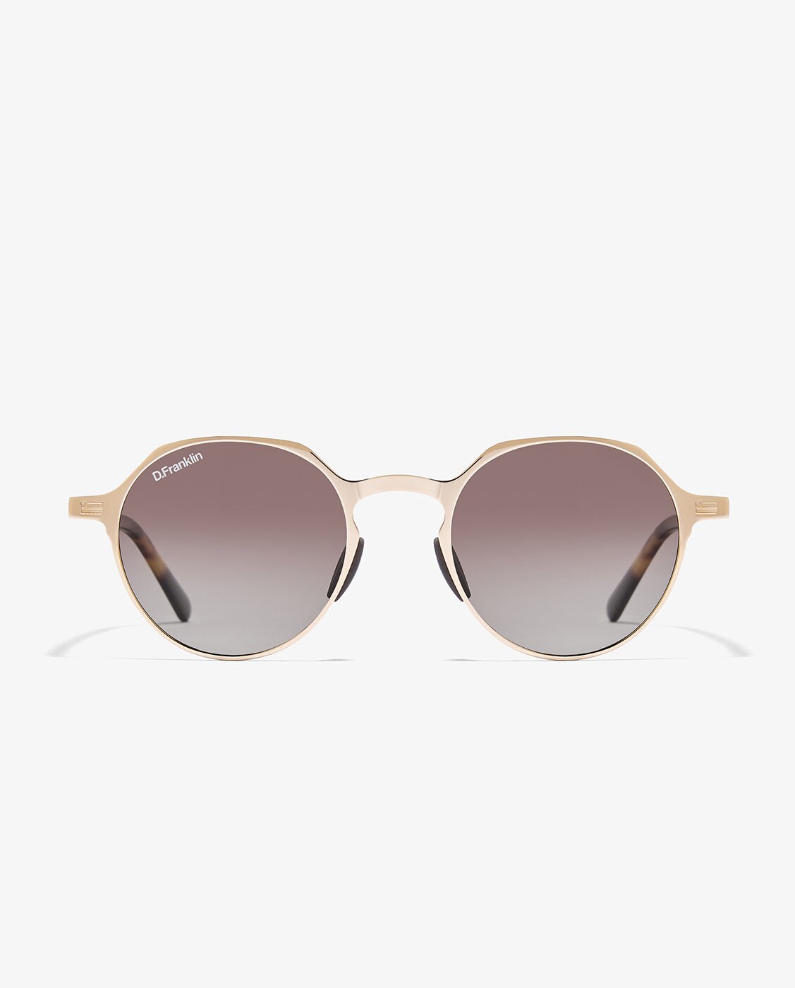 Gafas de sol de mujer con forma geométrica ultra light s round - D.Franklin - Marrón Marrón-1