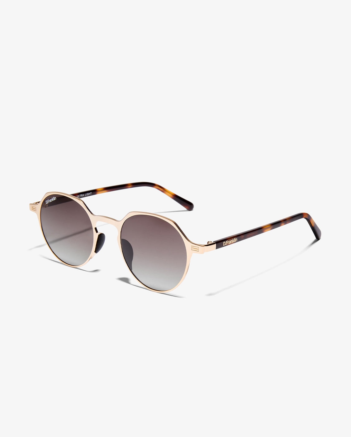 Gafas de sol de mujer con forma geométrica ultra light s round - D.Franklin - Marrón Marrón-3