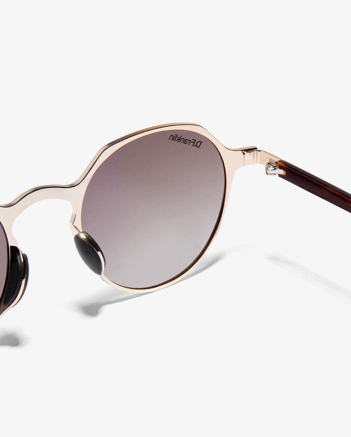 Gafas de sol de mujer con forma geométrica ultra light s round - D.Franklin - Marrón Marrón-4