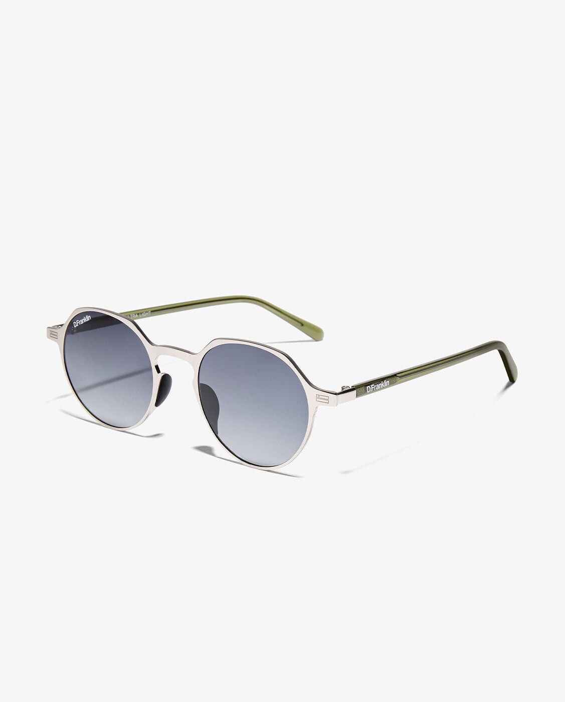 Gafas de sol de mujer con forma geométrica ultra light s round - D.Franklin - Plata Plata-3