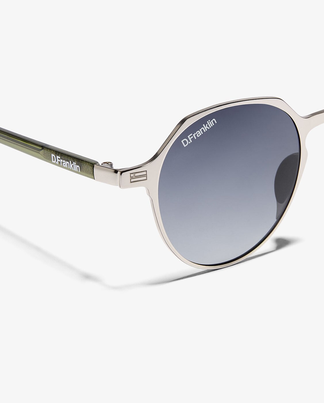 Gafas de sol de mujer con forma geométrica ultra light s round - D.Franklin - Plata Plata-2