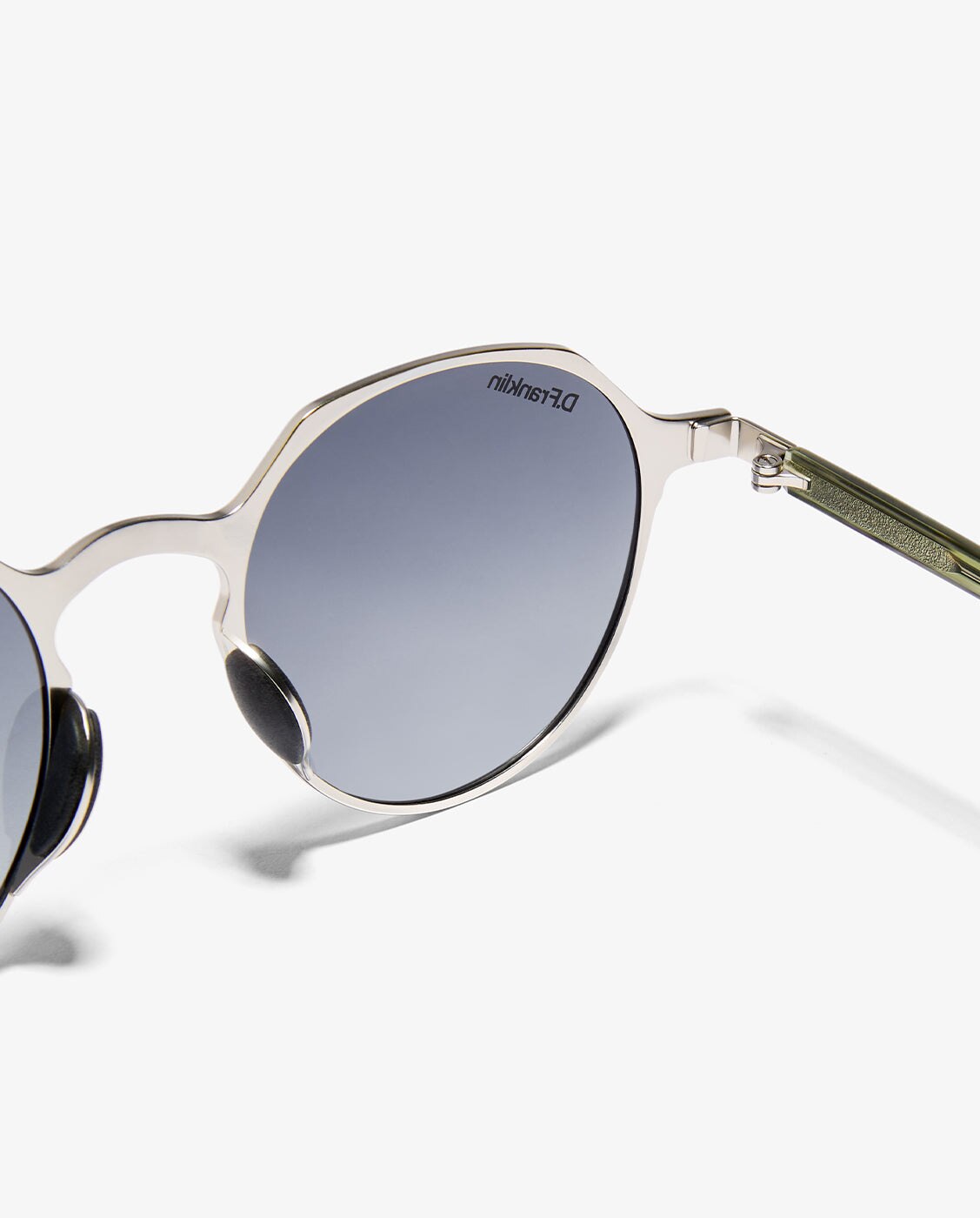 Gafas de sol de mujer con forma geométrica ultra light s round - D.Franklin - Plata Plata-4