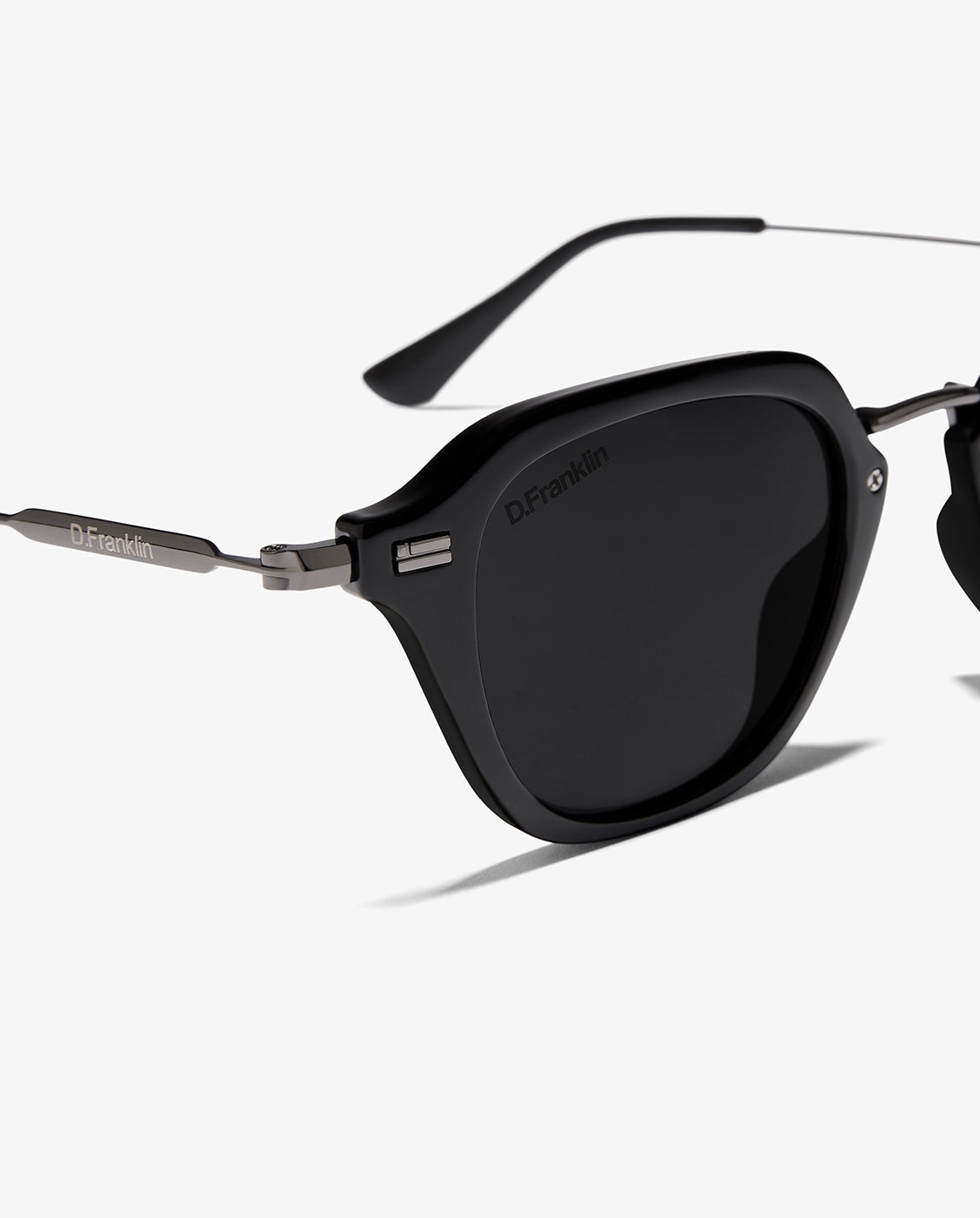 Gafas de sol de mujer con forma geométrica roller s square - D.Franklin - Negro Negro-2
