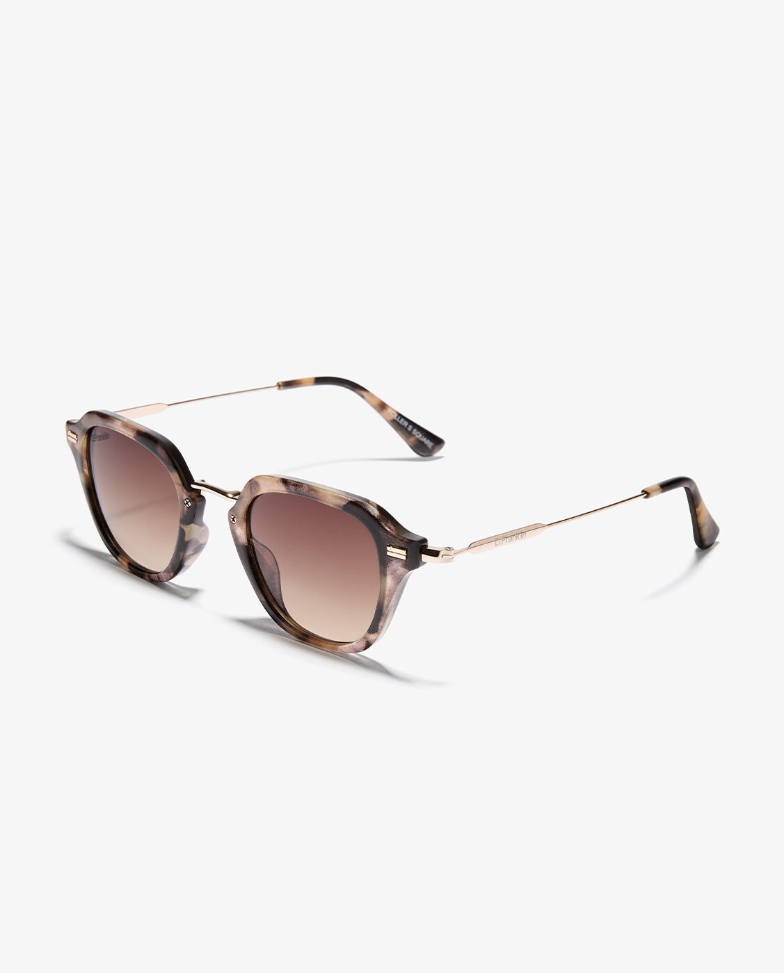 Gafas de sol de mujer con forma geométrica roller s square - D.Franklin - Marrón Marrón-3