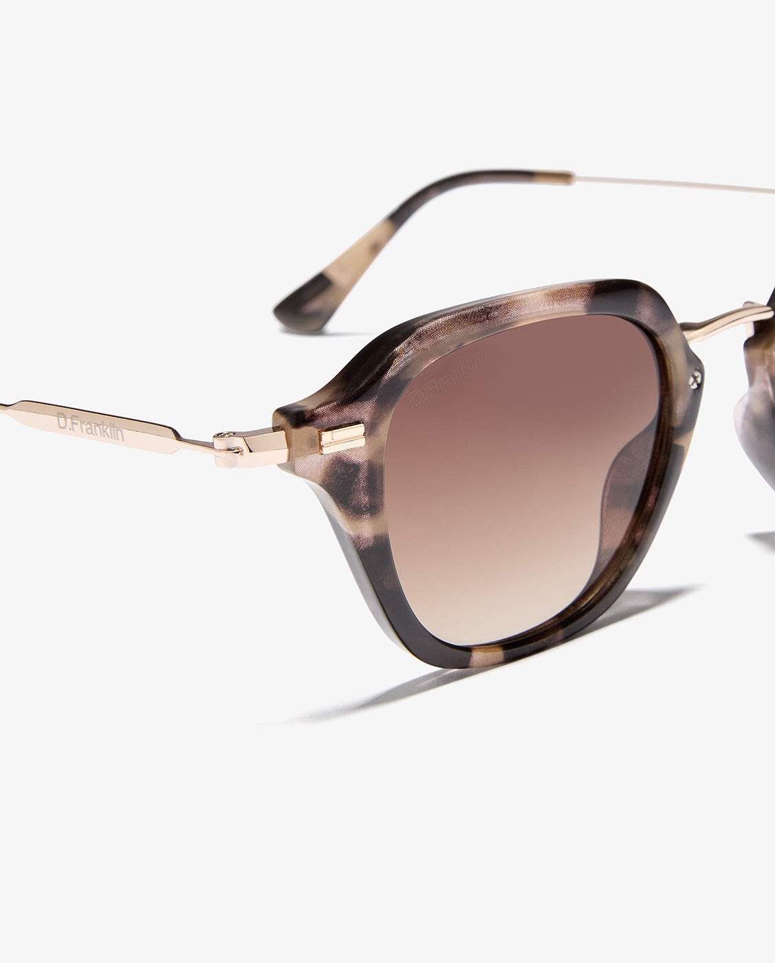 Gafas de sol de mujer con forma geométrica roller s square - D.Franklin - Marrón Marrón-2