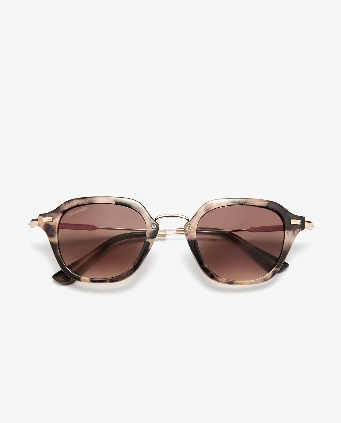 Gafas de sol de mujer con forma geométrica roller s square - D.Franklin - Marrón Marrón-5