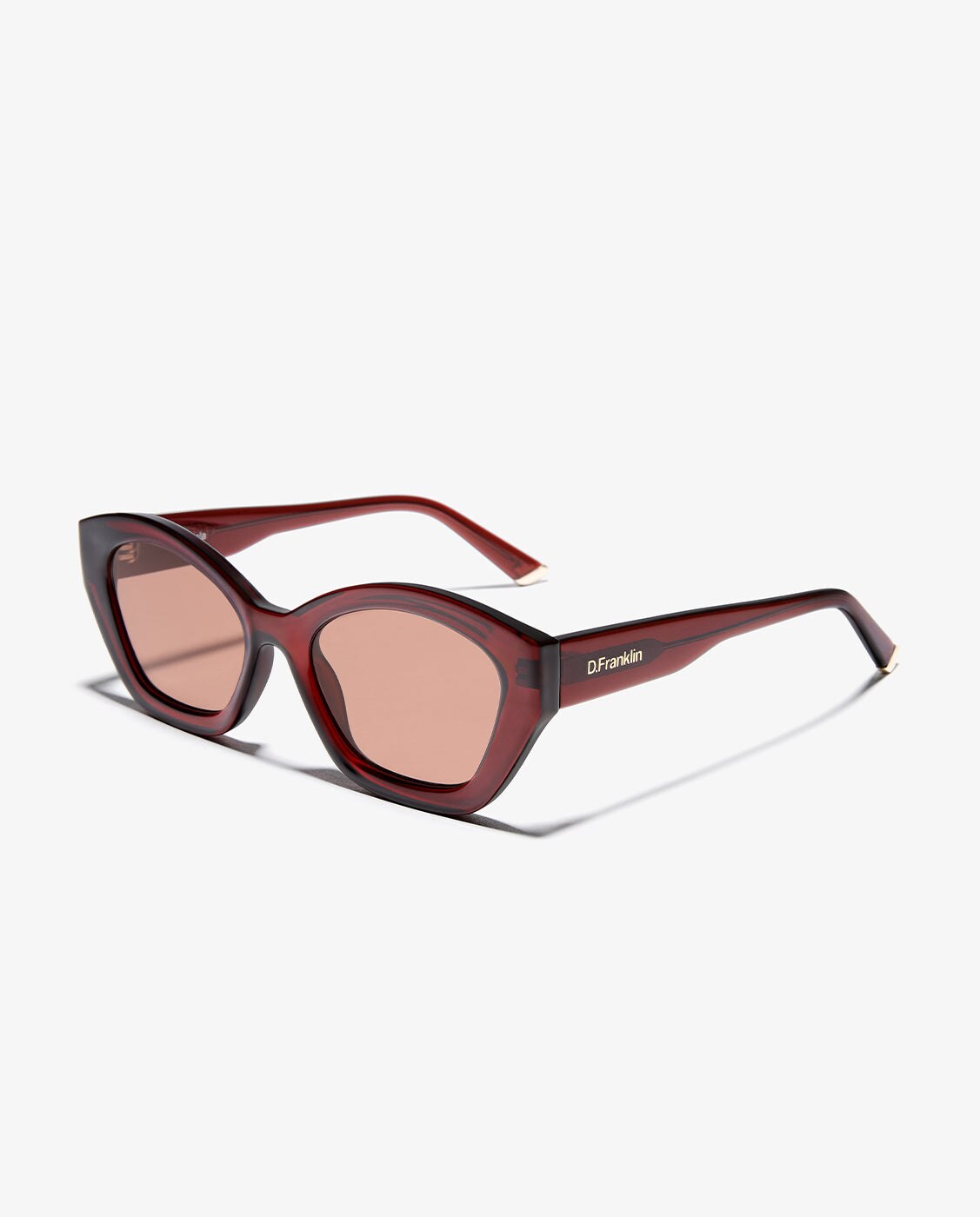 Gafas de sol de mujer con forma de ojo de gato nola - D.Franklin - Marrón Marrón-3
