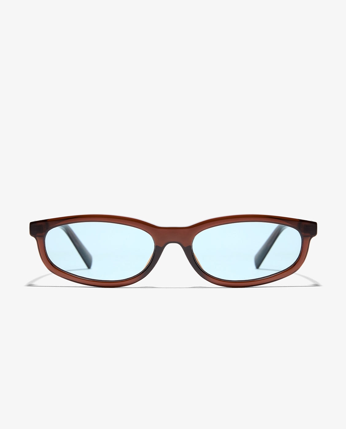 Gafas de sol de mujer con forma de ojo de gato lewk - D.Franklin - Marrón Marrón-1