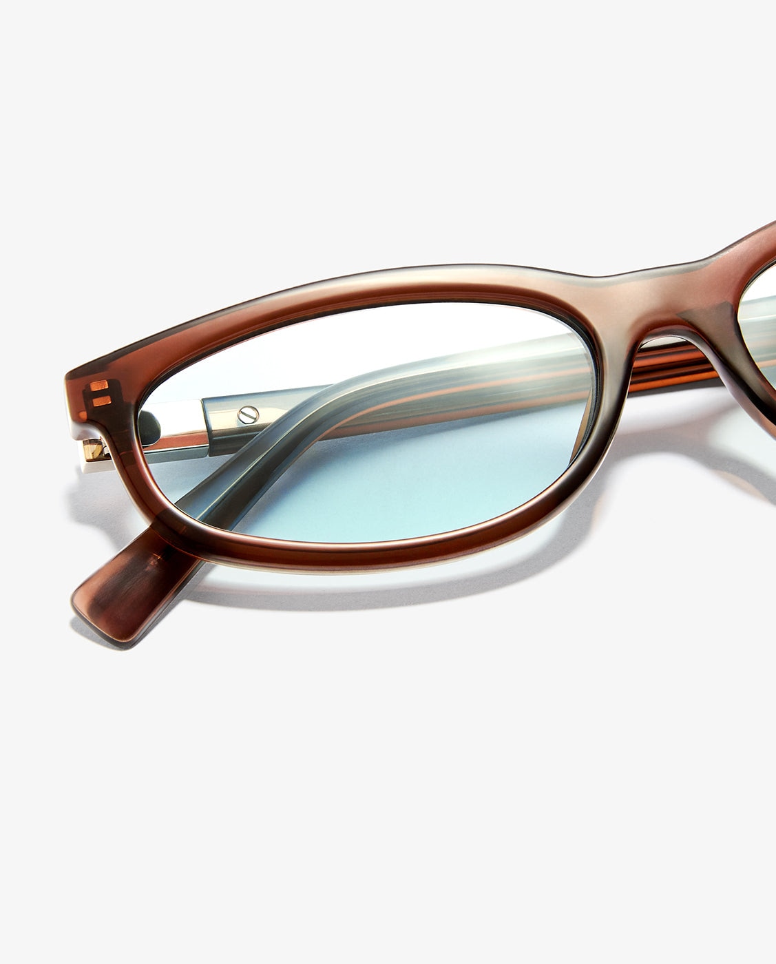 Gafas de sol de mujer con forma de ojo de gato lewk - D.Franklin - Marrón Marrón-2