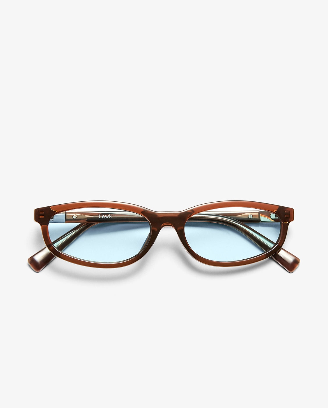 Gafas de sol de mujer con forma de ojo de gato lewk - D.Franklin - Marrón Marrón-5