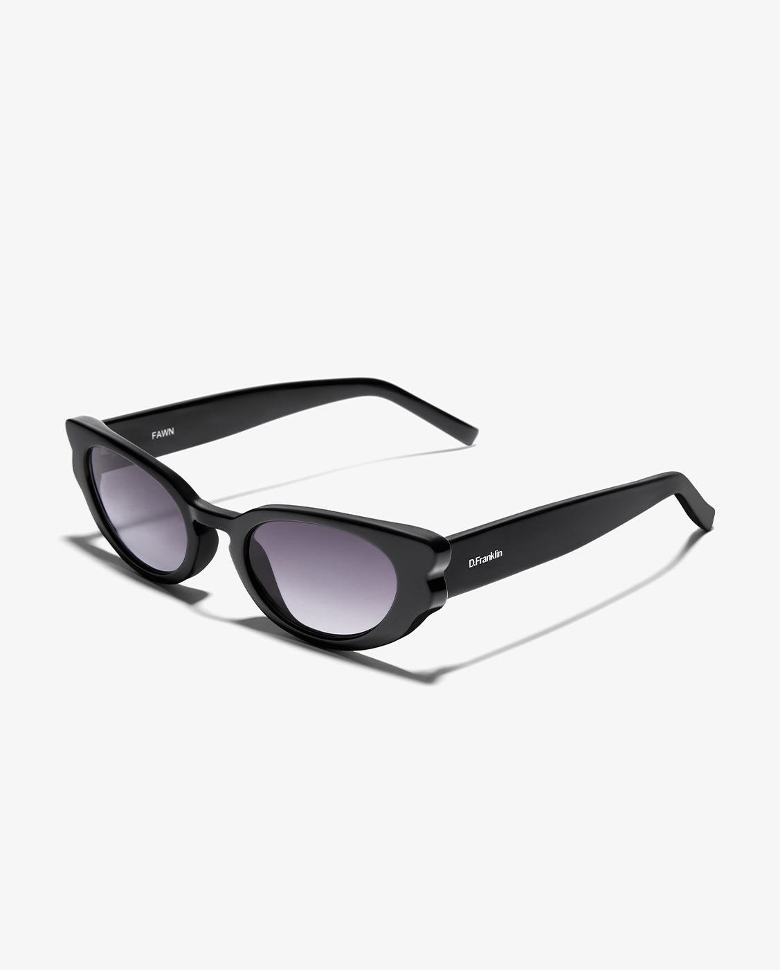 Gafas de sol de mujer con forma de ojo de gato fawn - D.Franklin - Negro Negro-3