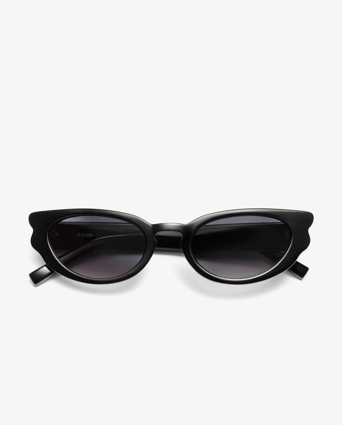 Gafas de sol de mujer con forma de ojo de gato fawn - D.Franklin - Negro Negro-5