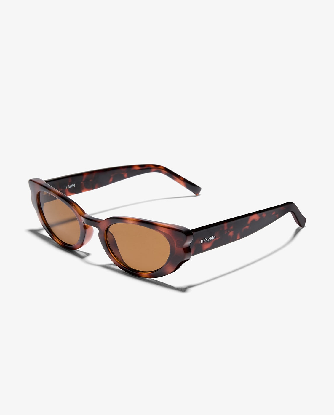Gafas de sol de mujer con forma de ojo de gato fawn - D.Franklin - Marrón claro Marrón claro-3