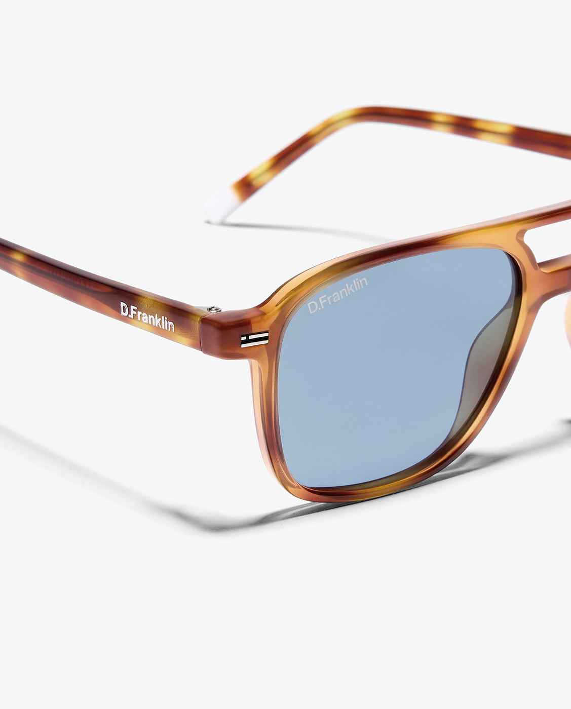 Gafas de sol unisex con forma de aviador jackson square amber tort - D.Franklin - Azul Azul-2