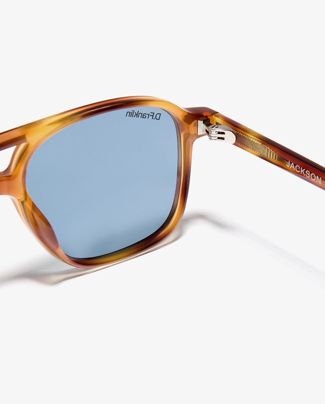 Gafas de sol unisex con forma de aviador jackson square amber tort - D.Franklin - Azul Azul-4
