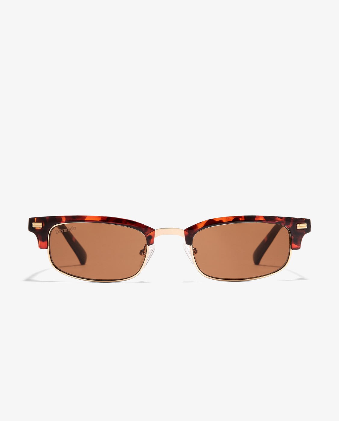 Gafas de sol unisex con forma rectangular memphis low - D.Franklin - Marrón claro Marrón claro-1