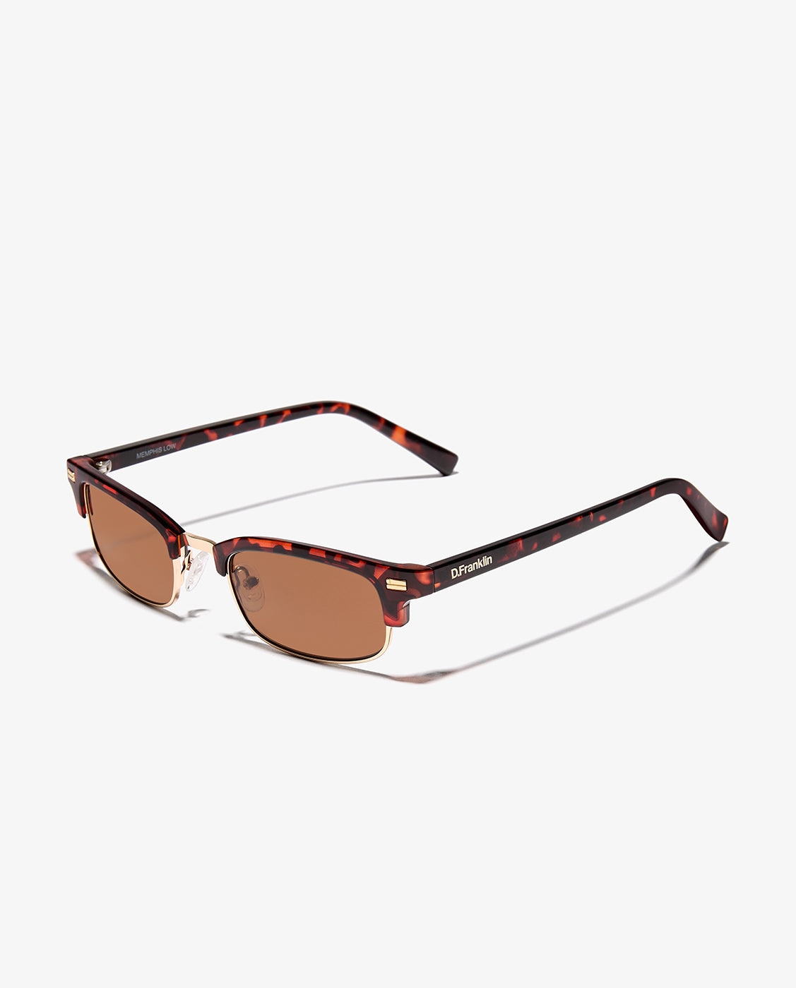 Gafas de sol unisex con forma rectangular memphis low - D.Franklin - Marrón claro Marrón claro-3