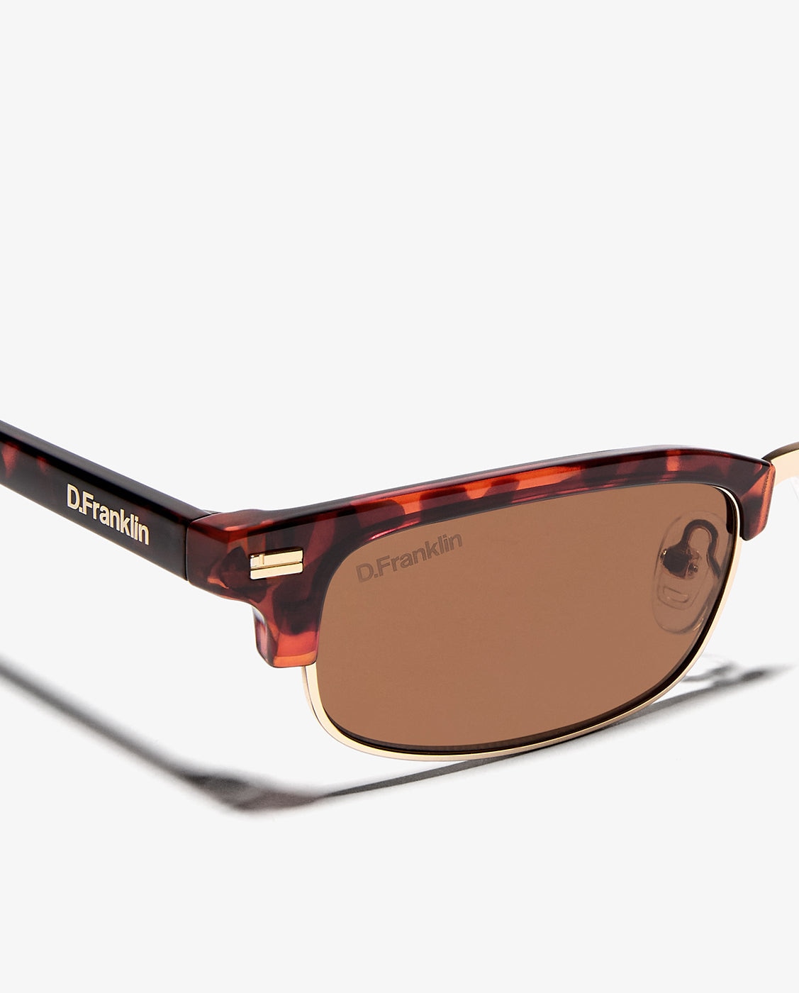Gafas de sol unisex con forma rectangular memphis low - D.Franklin - Marrón claro Marrón claro-2