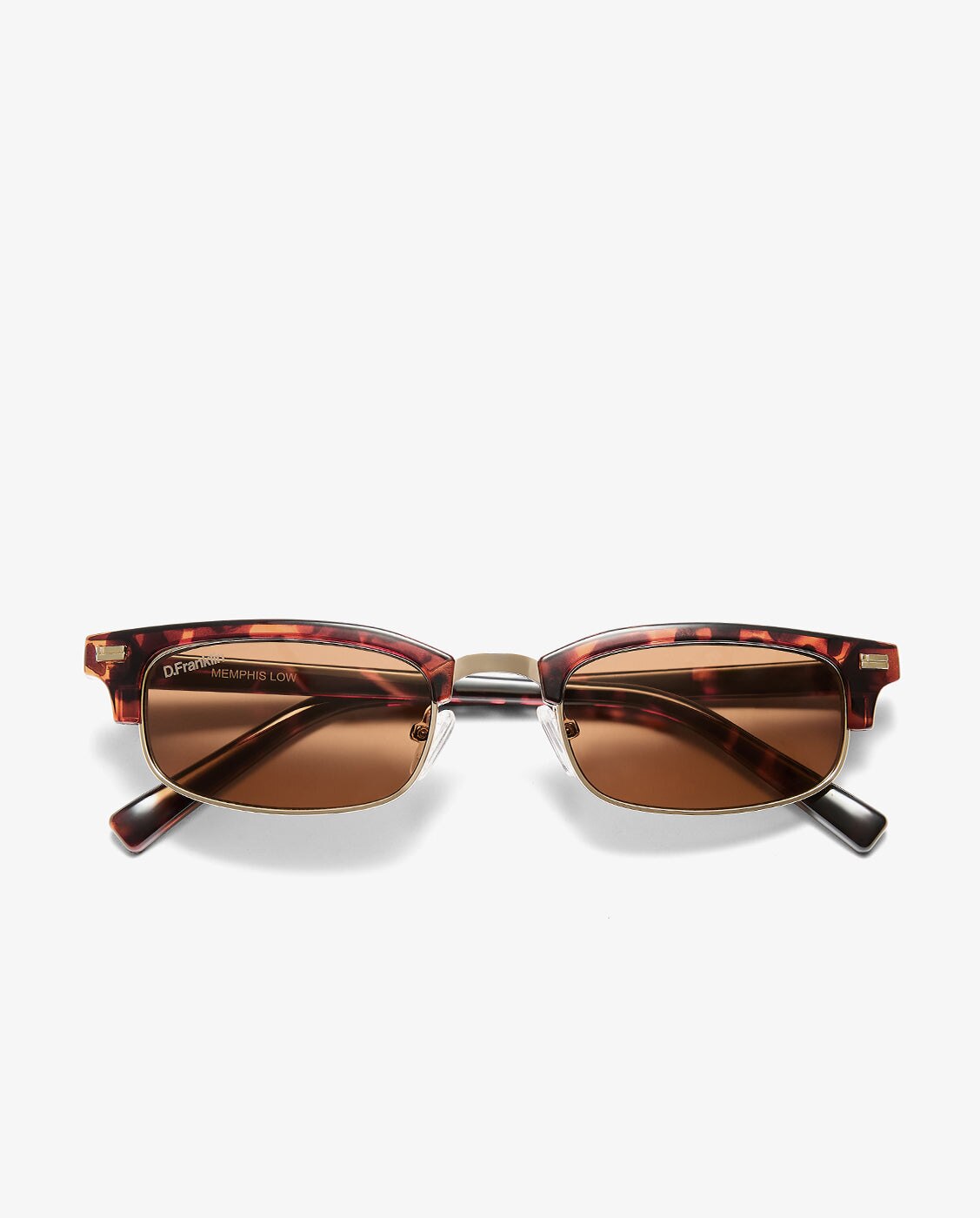 Gafas de sol unisex con forma rectangular memphis low - D.Franklin - Marrón claro Marrón claro-5