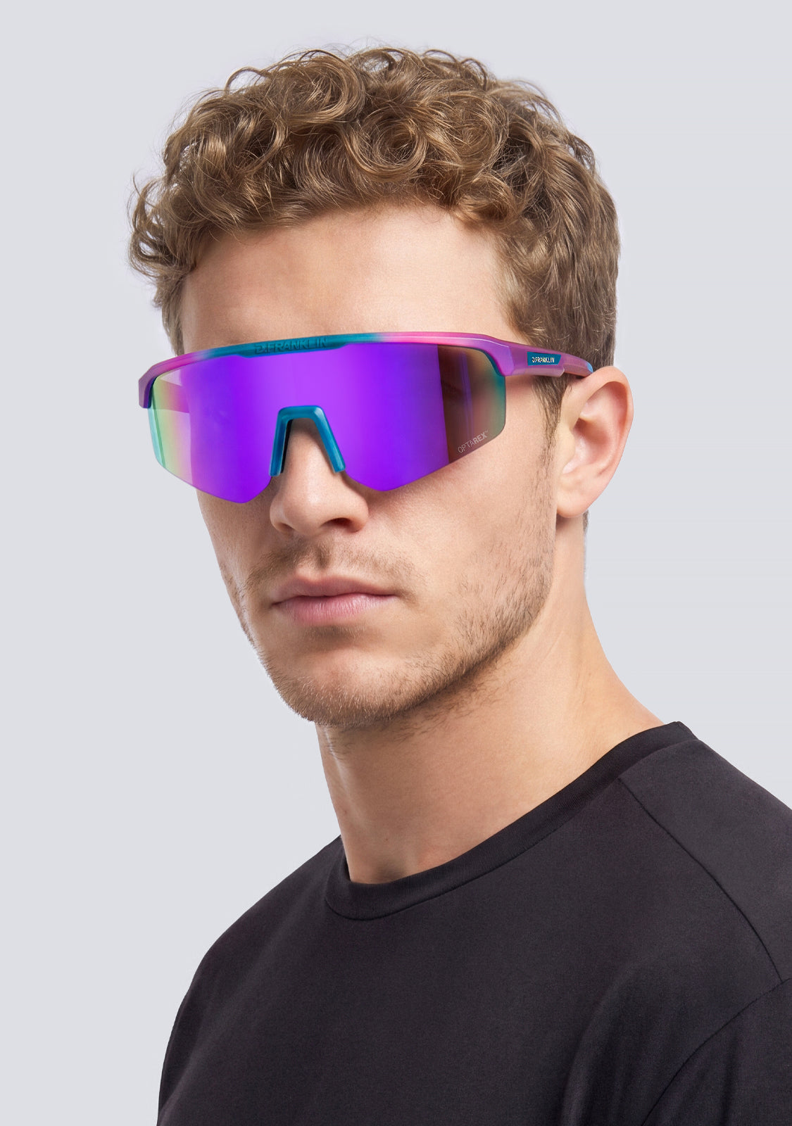 Imagen 2 de Gafas de sol unisex con forma envolvente hurricane - D.Franklin - Verde Verde